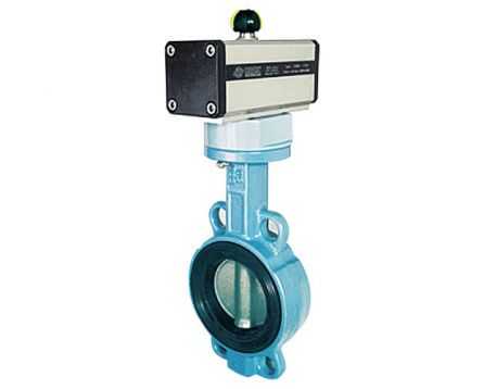 Klapka mezipřírubová 2092E+pneupohon DAN DN150