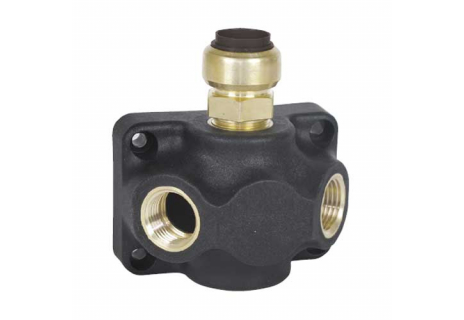 Krabice průchozí DVD 15mm+1/2" 3x1/2"