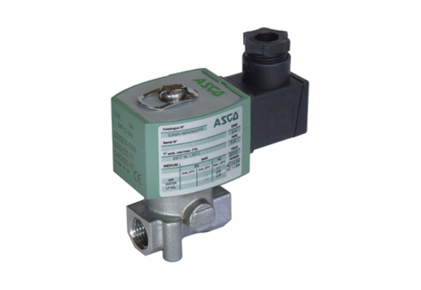 Ventil solenoidový Asco E262NC 1/4" DN3,2 230V AC nerez