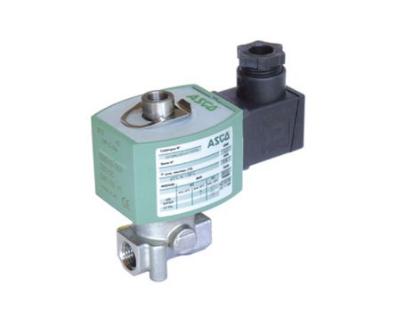 Ventil solenoidový Asco E314NO 1/4" DN2,4 48V AC nerez
