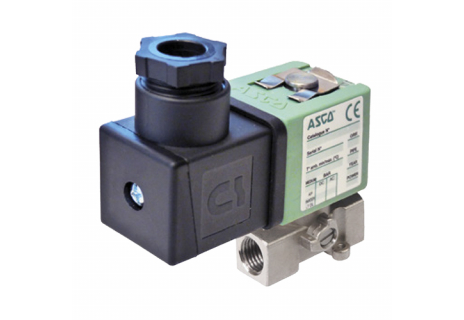 Ventil solenoidový Asco G256NC 1/8" DN1,6 24V AC nerez