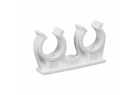 Dvojpříchytka 2x12 bílá