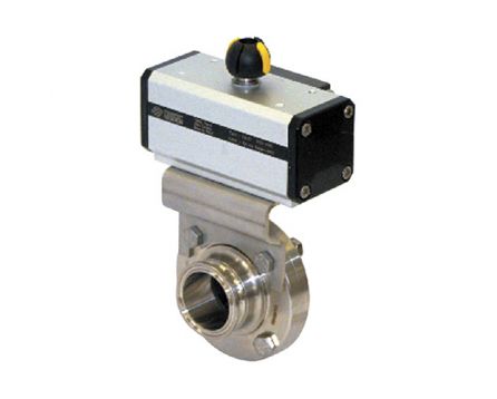 Klapka mlékárenská MS3C+pneupohon DAN DN25