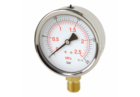 Manometr kovový RS 100mm 1/2" 0-400bar